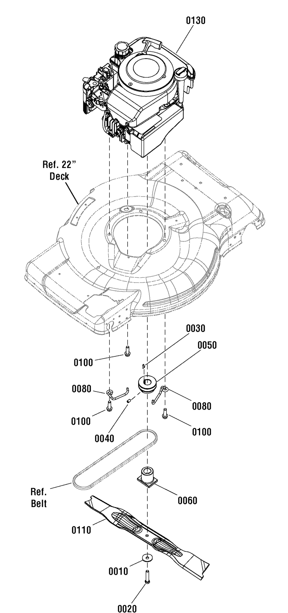 Engine Group (7501753) Diagram and Parts List for 7800809-JS46S 2011 Briggs and Stratton Lawn Mower